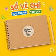 Sketchbook A4 A3 A5 A6 100gsm 100 pages Sketchnote Pencil Drawing Paper Smooth Paper