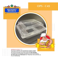 [OPS-C45] 6'' Square Cake Tray with Lock (10pcs+-) Bakery Tray Chiffon Cake Box