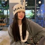 [Mini Spend ₫0-₫1.5k] Autumn Winter Hat Letter Knitted Hat Women S Hat Warm And Fashionable Versatil