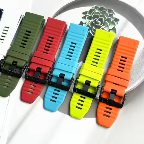 Quickfit Silicone Band For Garmin Fenix 8 7 6 5 s62 s60 MK1 MK2 MK2i MK3i/Gen 2/Epix Pro WatchStrap 