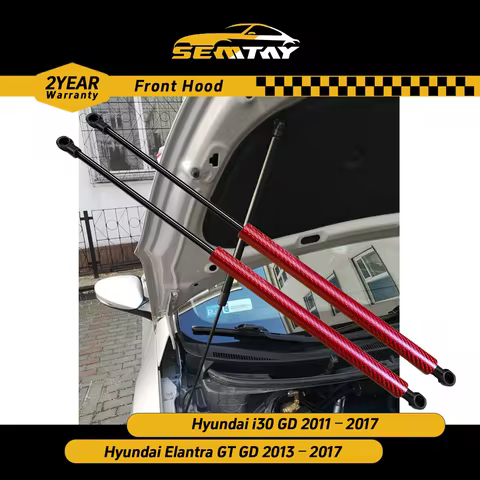 SEMTAY Hood Struts Compatible with i30 GD 2011–2017/ Elantra GT GD 2013–2017 Bonnet Lift Support Spr