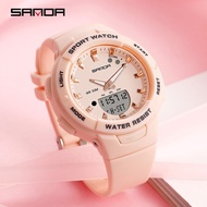 {Aishang watch industry}Sanda ผู้หญิงนาฬิกากันน้ำนาฬิกาแฟชั่นหรูหรามัลติฟังก์ชั่นเรืองแสงโครโนกราฟนาฬิกาผู้หญิงกลางแจ้ง
