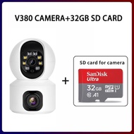 Samsung V380 Pro 8MP Dual Lens CCTV Camera Sambung Ponsel Dual Lens Screen IP Camera cctv camera cctv wifi terhubung ke hp tidak perlu internet dua arah vioce