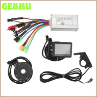 GEKHU E-Bike Lithium Battery Conversion Kit with LCD S866 Display 17A Bicycle Brushless Motor Contro