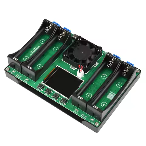 18650 Lithium Battery Capacity Tester Module MAh MWh Digital Four Batteries Internal Resistance Test