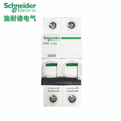 Schneider MCB Air Switch iC65N 1/2/3/4P Miniature Circuit Breaker C/D curve Household 2/3/10/16/20/3