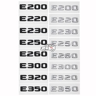 Letter E200 E220 E230 E250 E260 E300 E320 E350 ABS Car Rear Sticker for Mercedes Benz Automotive 3D 