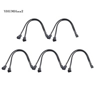 4-Pin PWM Fan Splitter Hub Cable forMotherboard andCPU PC Case Fan Extension Adapter Y Splitter Cabl