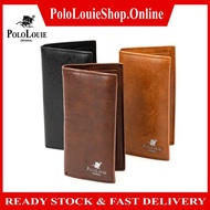 Original Polo Louie Premium Slim PU Leather Medium Long Wallet Fashion Style Card Holder Purse Dompe