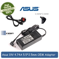 ASUS 19V 4.74A 5.5*2.5mm For ADP-90AB ADP-90CD DB A46C M50 X43B S5 W7 F25 Laptop AC Power Adapter Charger