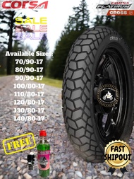 Corsa Platinum Cross S Tire 70/90-17 80/90-17 90/90-17 100/80-17 110/80-17 120/80-17 130/80-17 140/80-17 with FREE PITO AND SEALANT
