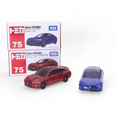 Takara Tomy Tomica No.75 Honda Acura Integra Diecast Automotive Model Ornaments Cas Toys Gift Decora
