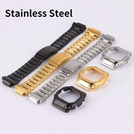 Stainless Steel Strap + Bezel for G-shock DW5600/5610 GW5600E  DW/GW5000 DW5035 Metal Watch Bracelet Accessories