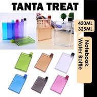 Notebook Water Bottle A5 A6 Size Memo Bottle Flat Bottle Fits in Pocket