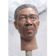 1/6 Scale Painted Morgan Freeman Head Sculpt for 12" Action Figure