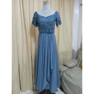 Ninang Dress-Powder blue