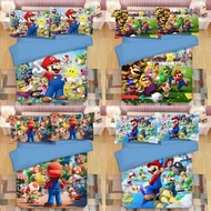 mario super mario 馬里奧 瑪麗奧 床單套裝 床上用品 枕頭袋 瑪利歐 床笠 被套 公仔 禮物 送禮 枕套 日用品 實用 生日禮物 聖誕禮物