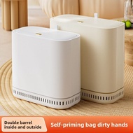 【Spot goods】Household Gap Trash Can Living Room Kitchen Bathroom with Lid Large Capacity Gap Paper B