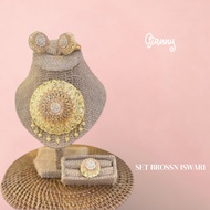 GIANNY - Iswari Brooch Set 1 Complete Set of/s ( Brooches, Rings, Earrings) Borobudur Brooches Alpac