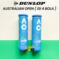 Dunlop Australia Open AO Tennis Balls, 4 pieces / Dunlop Tennis