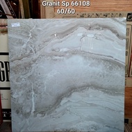 Granit lantai 60x60cm Sun Power G 66108 Grey Kw.1Glossy (Motif Marmer)