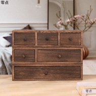 Desktop Storage Box Storage Box Wooden Organizer Box Drawer-Style Sundries Stackable Jewelry Shelf S
