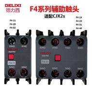 Genuine Delisi AC Contactor Auxiliary Contact Auxiliary Contact cjx2 Auxiliary Contact F4-11 20
