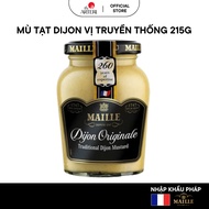 Dijon Maille Mustard 215g - Imported from France, Mildly Spicy, Instant Use, Sauce, Bread Sandwich, 
