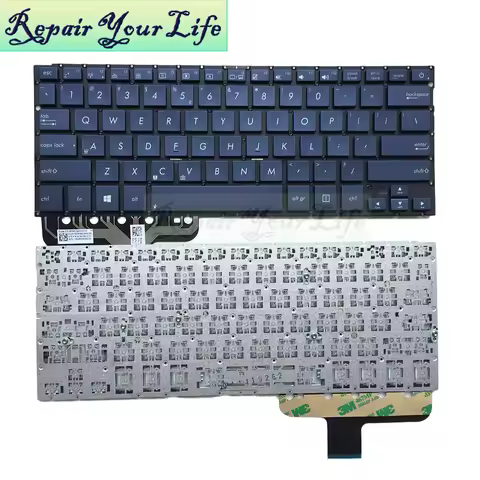 UI US English Laptop Keyboard for Asus ZenBook UX301 UX301LA UX301LA DH71T Replacement Keyboards Blu