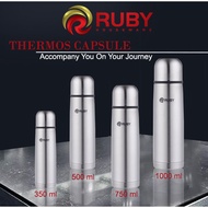 RUBY stainless steel thermos/hot water thermos/thermos capsule 350ml/500ml/750ml/1 Liter