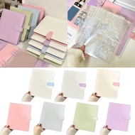 Alilin Waterproof Leather Binder 6 Rings Binder Notebook Cover Loose Leaf Journal Cover for Leather 