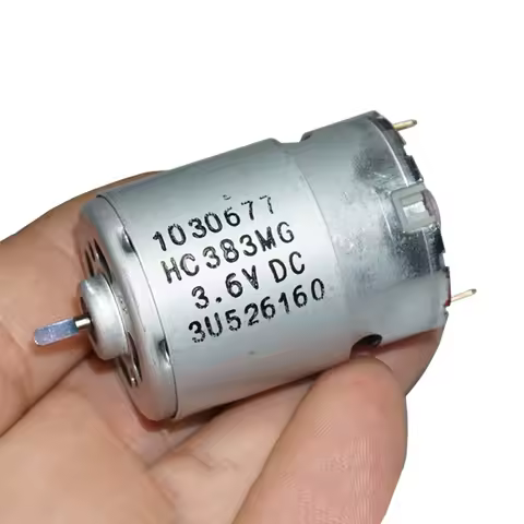 Johnson HC383 DC 3.6V 380 motor D Shaft 18000rpm High Speed Tool Model Motor Electric Screwdriver To