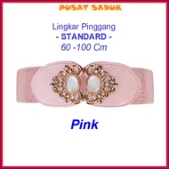 Belt Sabuk Wanita Obi Karet Ikat Pinggang Fashion Gesper Cewek Korea Oby Impor Besar Jumbo Big Women