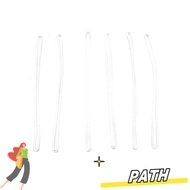 PA-HOME 30 Pcs Transparent Plastic, 6 Inch Transparent Luggage Loops Straps, Tags PVC ID Badge Holde