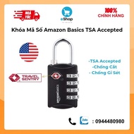 Khóa Mã Số Amazon Basics TSA Accepted (Mỹ) - Khoá Vali Tủ Túi Xách...An Toàn