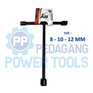 MATA K55 T-SOCKET WRENCH 8-10-12 MM 3 WAY SOCKET Y SHOCK WRENCH