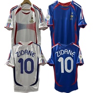 2006 France ZIDANE Top home Away Retro Soccer Jersey Custom T-shirt Football Jersey HENRY