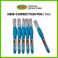 HBW 6 pcs Correction Pen Liquid 5ml - Quick-Dry Formula for Instant Result