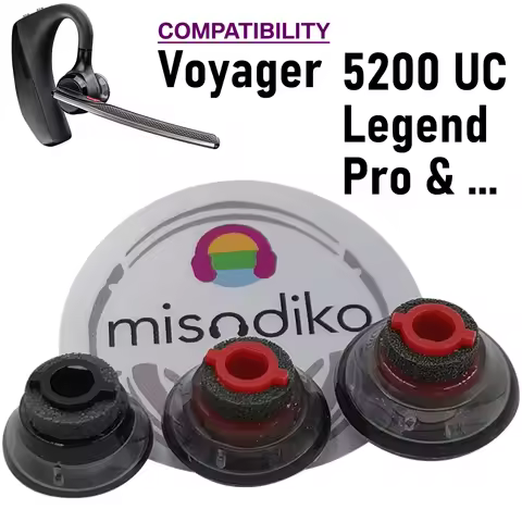 misodiko Eargels Ear Tips Compatible with Plantronics (Poly) Voyager 5200 UC, Voyager Legend, Voyage