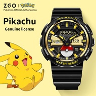ZGO Pokémon Pikachu kids watch. Waterproof sports electronic watch 8572