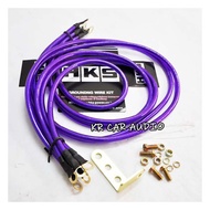HKS Grounding Wire Kit with 8 Gauge Kit 5 Point Earth