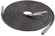Shoelaces, Leather Shoes, Boots, Lace-up Shoes, Metal Tip Shoelaces, 29.5 inches (75 cm), 47.2 inche