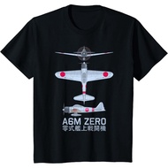 Children's T-Shirt A6M Zero WW2 Japanese Fighter Plane Diagram T-Shirt