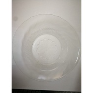 Round Eating Plate/ Pinggan Makan Kaca