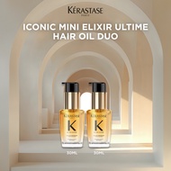 KERASTASE New Elixir Ultime Multi-Benefit, Hair Treatment Oil Duo Set Travel Mini Size Set for All H