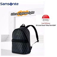 Samsonite Backpack  Fashion  Leisure Business Simple Computer Bag 14 Inch Retro Printed (extreme Light)