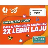 sim card UMOBILE UNLIMITED FUNZ | GX43 | GX38 | GX30 | UNLIMITED | NO FUP