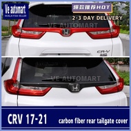 Vemart honda crv carbon fiber rear tailgate cover accessories raer boot 2018 2019 2020 2021