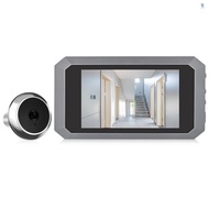 Zone)3.5-inch Peephole Camera for Apartment Door 2MP LCD Digital Peephole Viewer 120 Degree Color Infrared Camera 1080P Door Monitor Built-in 1400mAh Battery Type-C Rechargeable