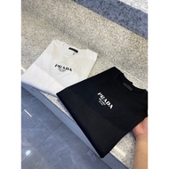 T-shirt Prada/ T-shirt kasual Prada bercorak cetakan T-shirt perniagaan T-shirt punk ringkas 5049